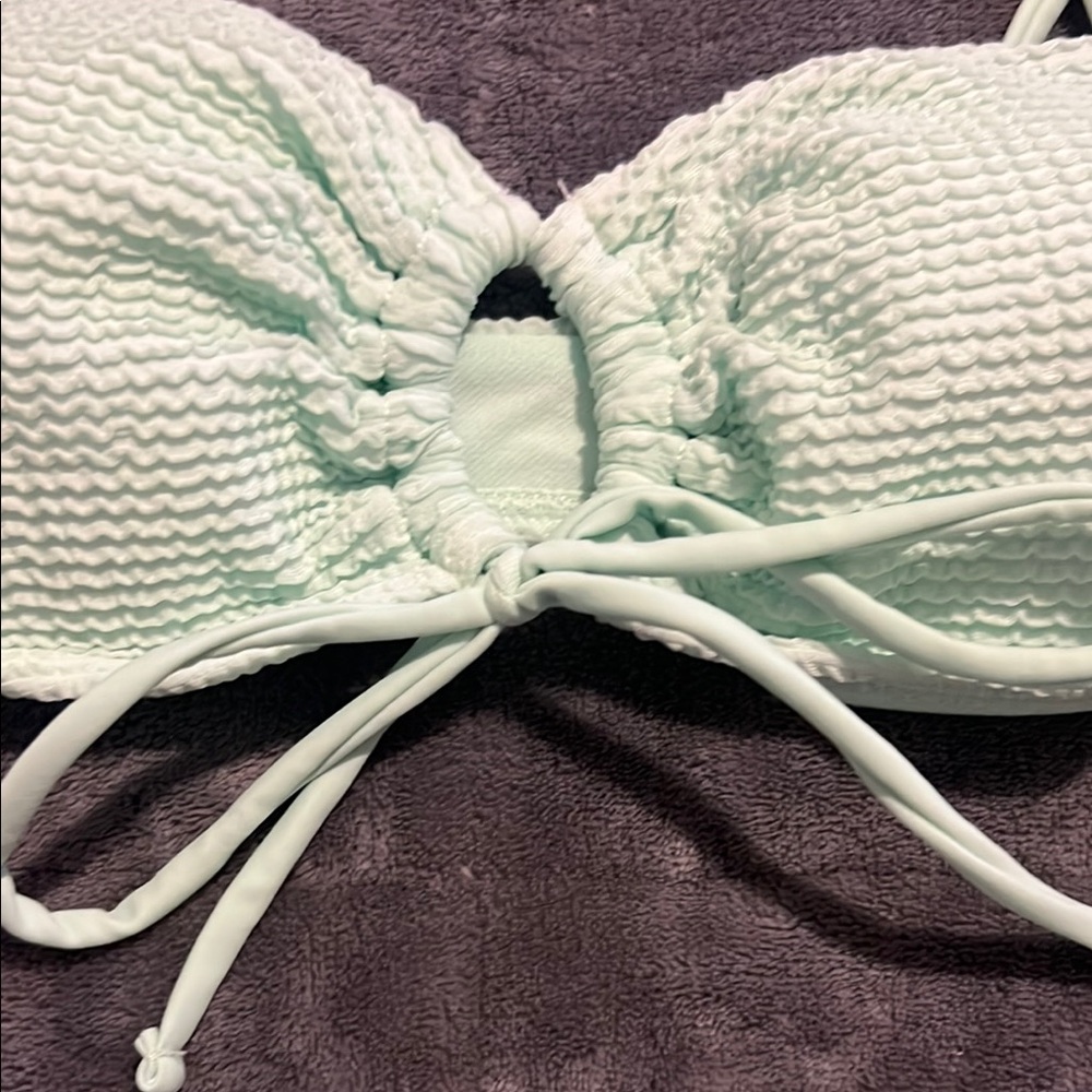 Women’s Mint Green Bikini Set top Medium Bottom Large - Picture 4 of 11